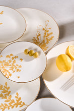 Cargar imagen en el visor de la galería, Plato Postre Hojas Doradas
