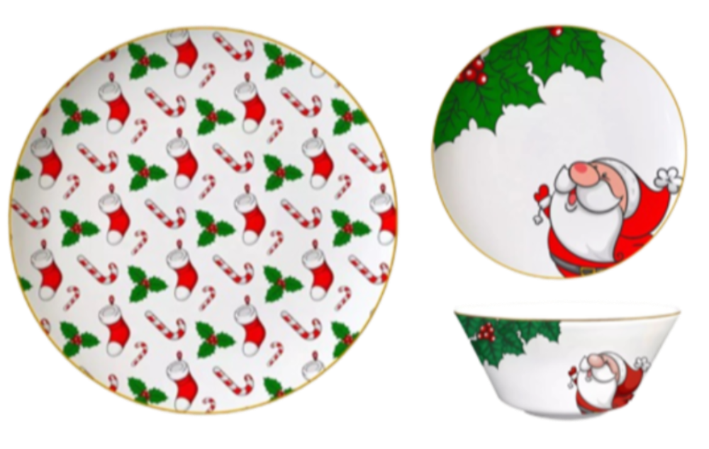 Vajilla Santa (Set de 3 platos)