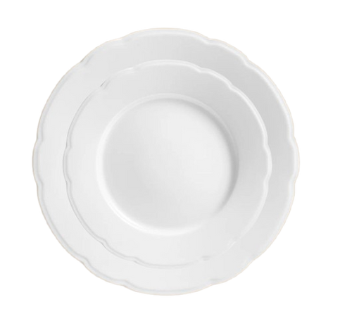 Vajilla Porcel Blanca (Set de 2 platos)