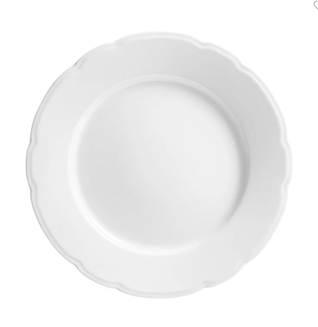 Plato Ensalada Porcel Blanco